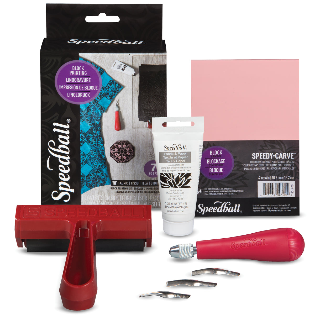 Speedball Block Printing Fabric Starter Kit