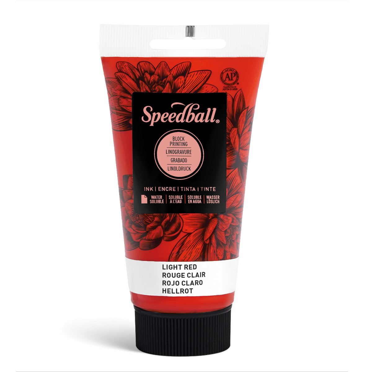 Speedball Water-Soluble Block Printing Ink 75ml – Light Red