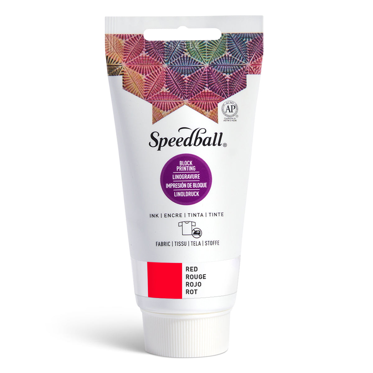 Speedball Fabric Block Printing Ink 74ml – Red