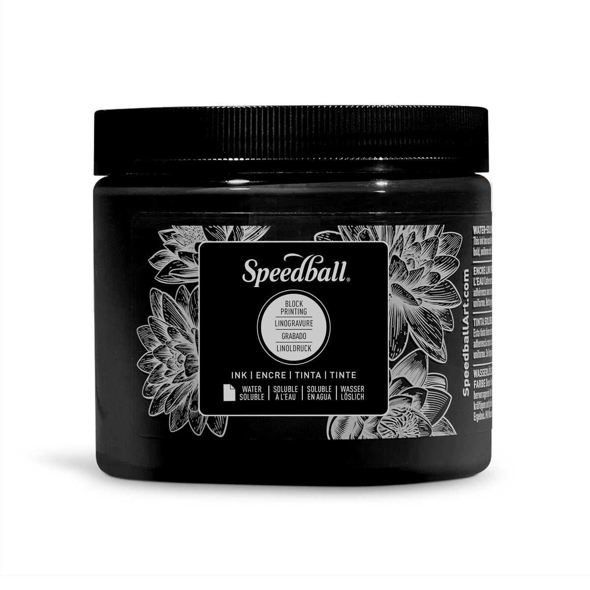 Speedball Water-Soluble Block Printing Ink 473ml – Black