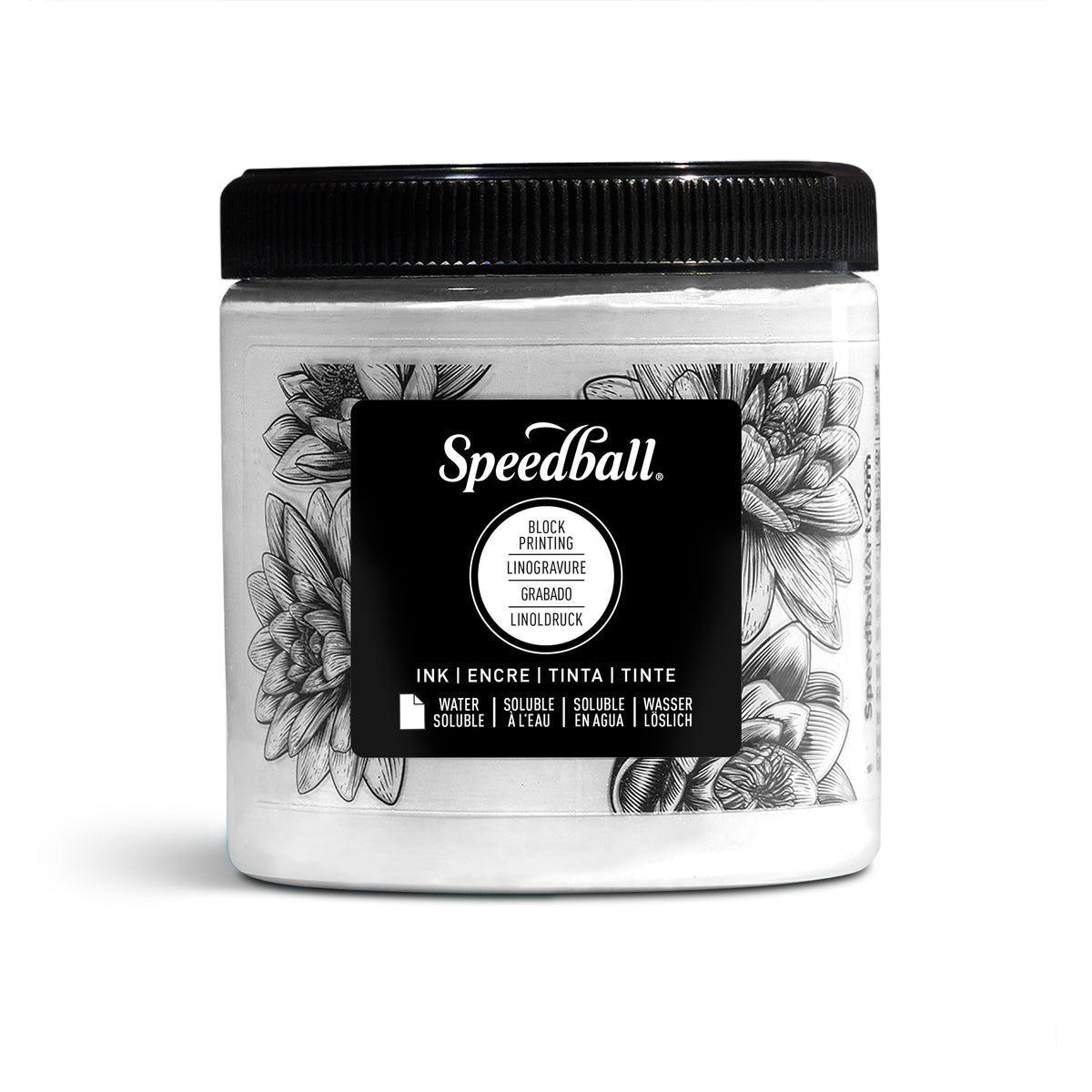 Speedball Water-Soluble Block Printing Ink 236ml – White