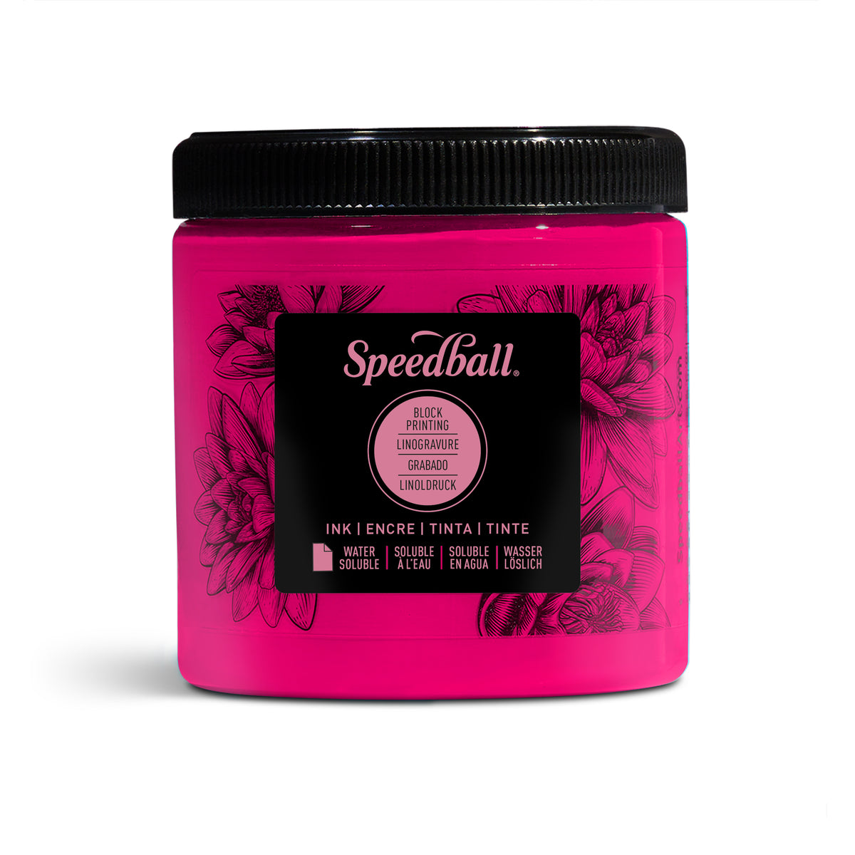 Speedball Water-Soluble Block Printing Ink 236ml – Magenta