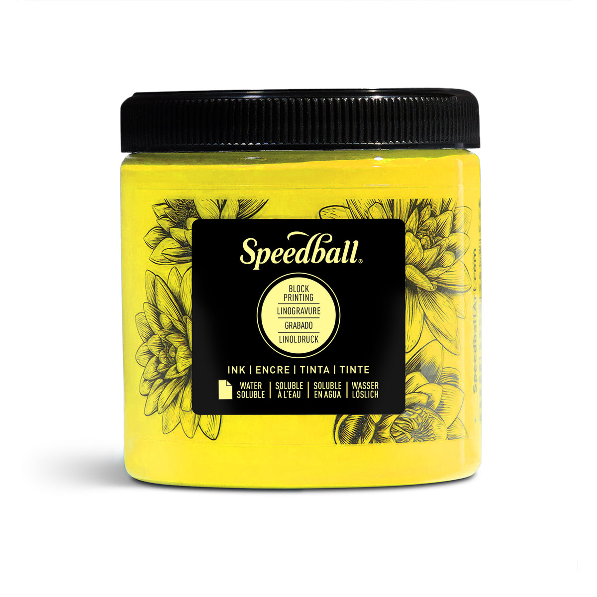 Speedball Water-Soluble Block Printing Ink 236ml – Process Yellow