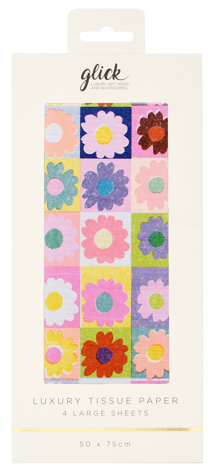 Petal Pop Patterned Tissue Paper (4 Sheets) by Paper Salad