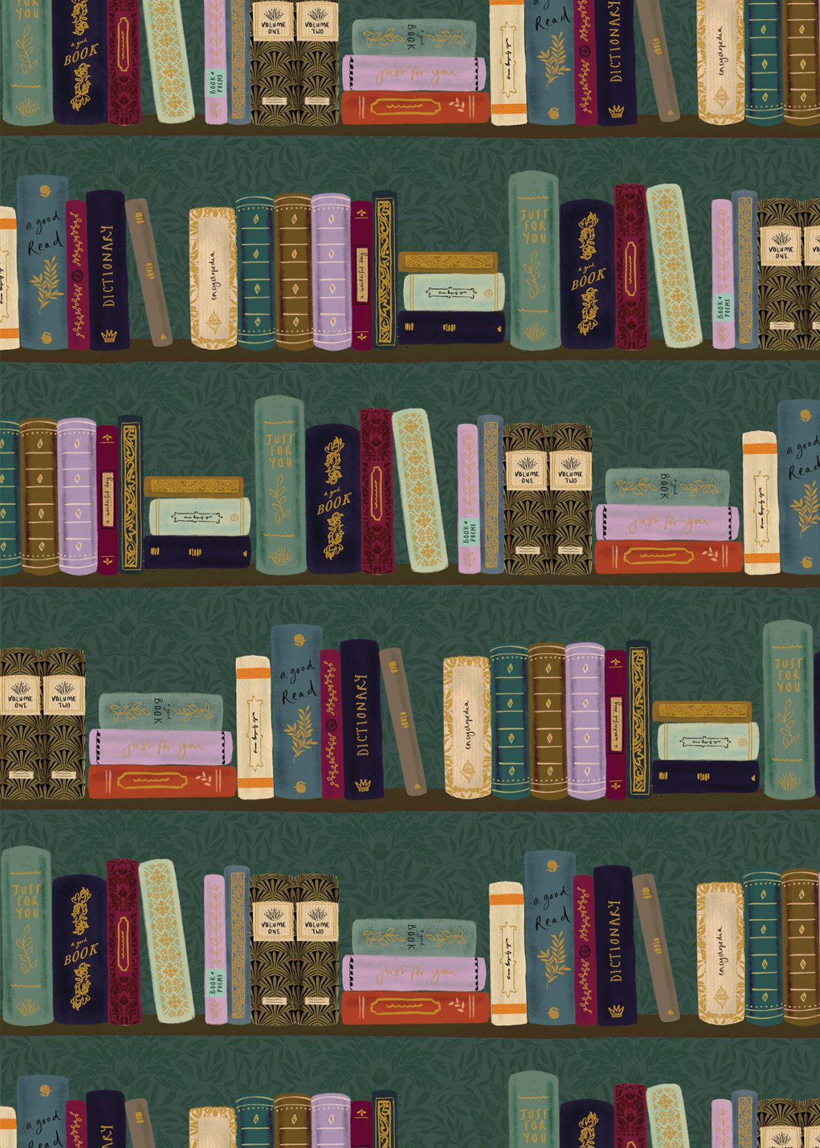Book Club Wrapping Paper Sheet by Stephanie Davies