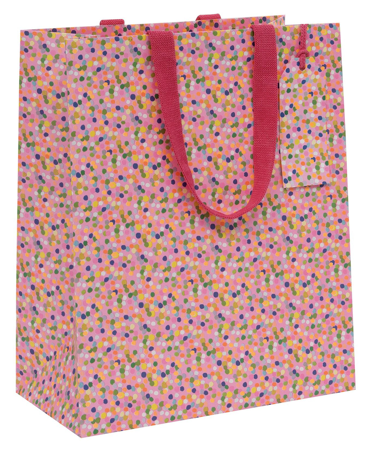 Dotty Pink Large Gift Bag by Paper Salad