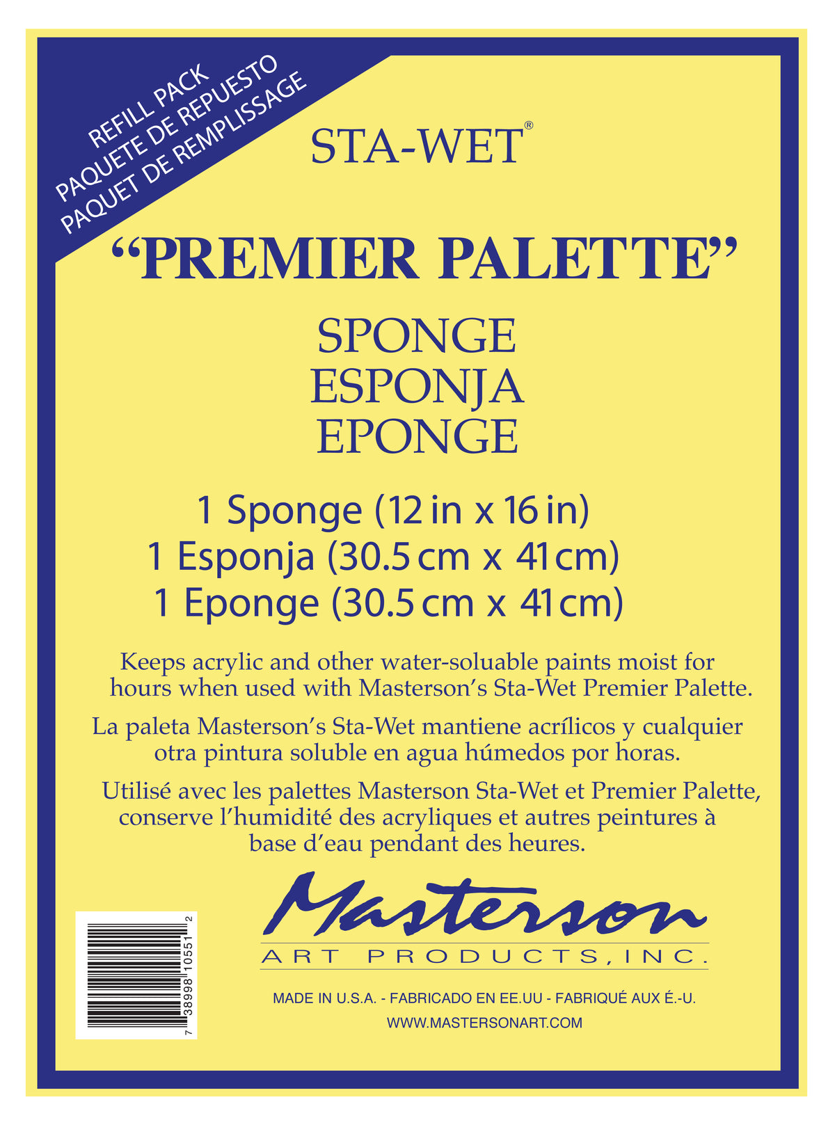 Masterson Sta-Wet Premier Sponge Refill – Single