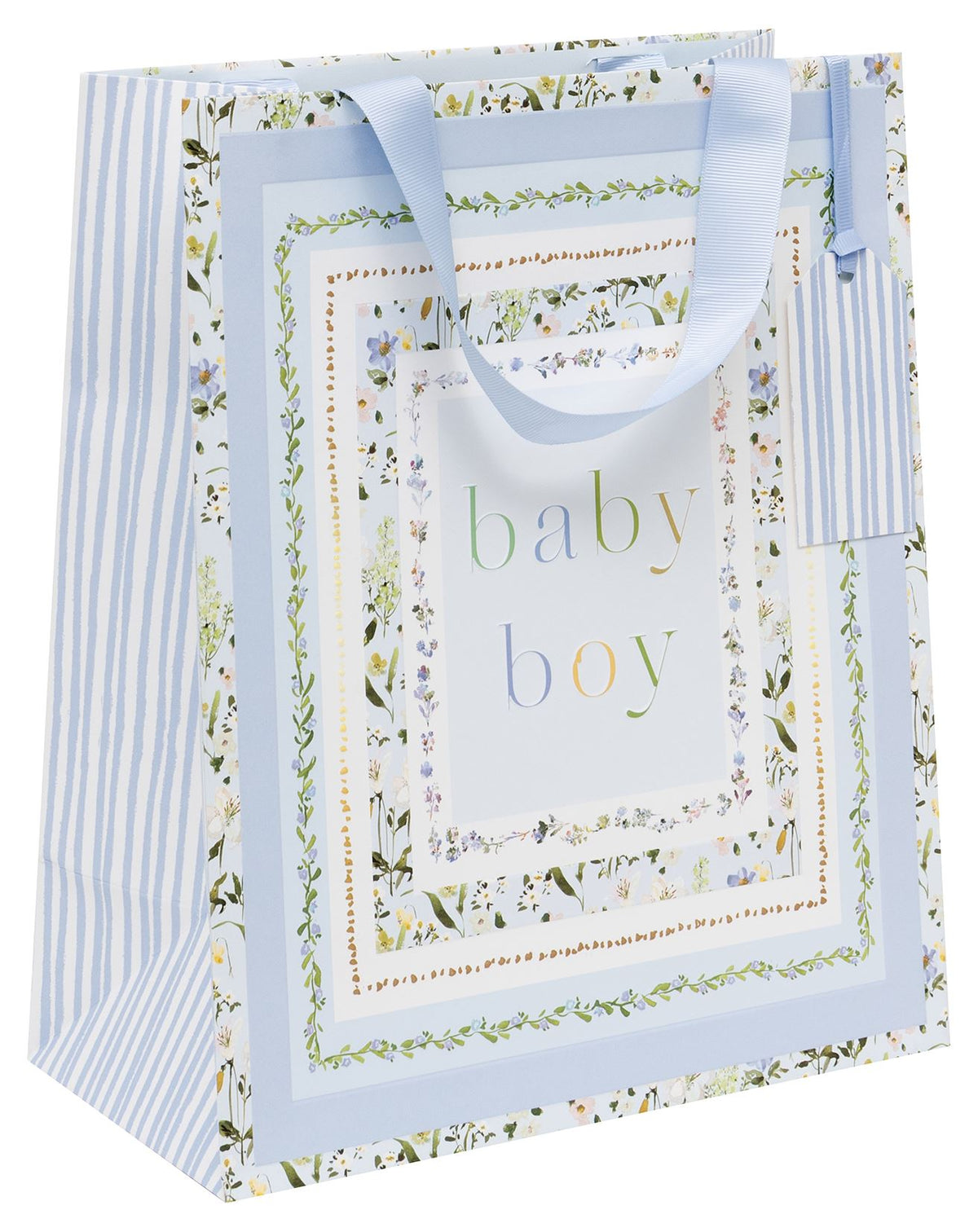 Baby Bloom Boy Large Gift Bag by Stephanie Dyment