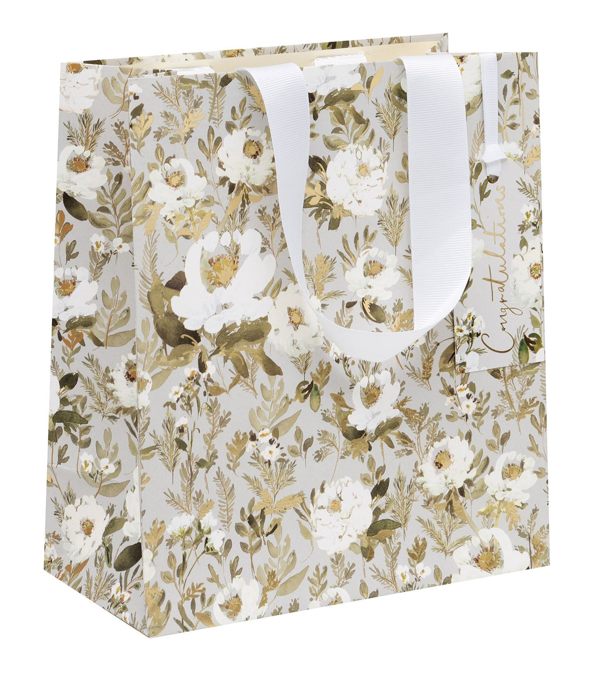 Glick Medium Gift Bag - Congratulations Floral
