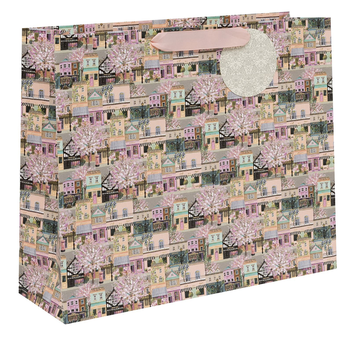 York Place Extra Large Landscape Shopper Gift Bag by Stephanie Davies
