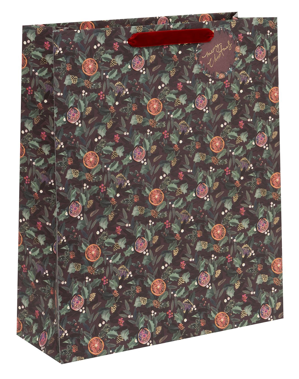 Citrus Holly Extra Large Shopper Gift Bag by Stephanie Davies