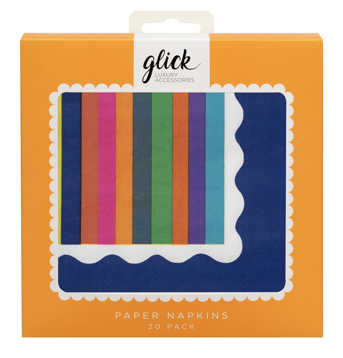 Vibe Stripe Paper Napkins (Pack of 20) by Paper Salad