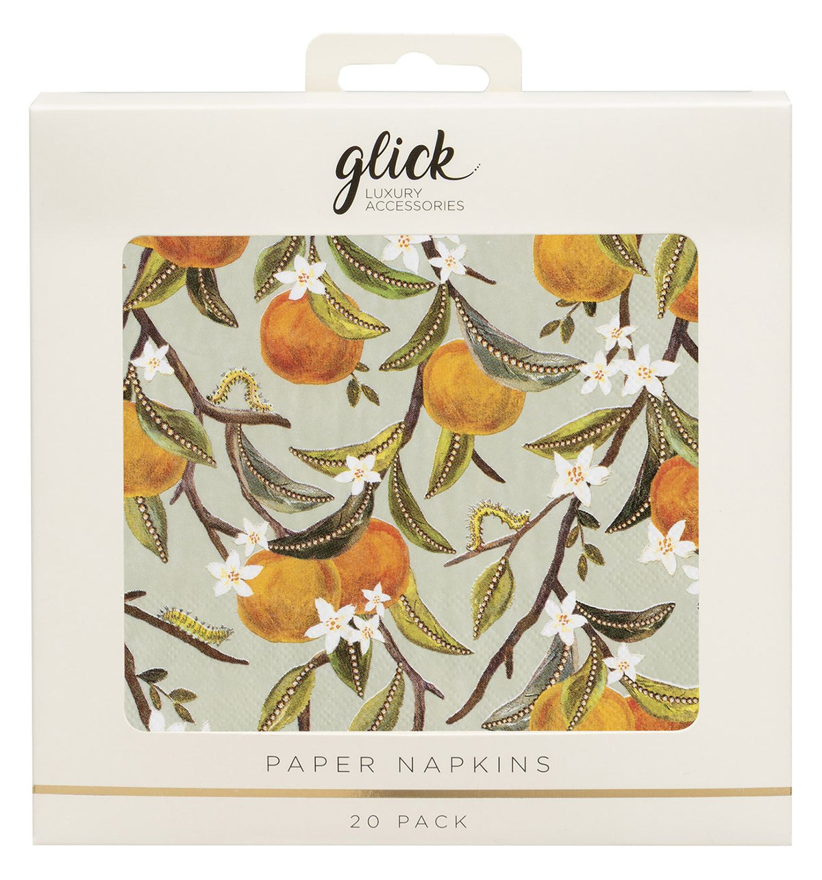 Orange Orchard Paper Napkins (Pack of 20) by Stephanie Davies
