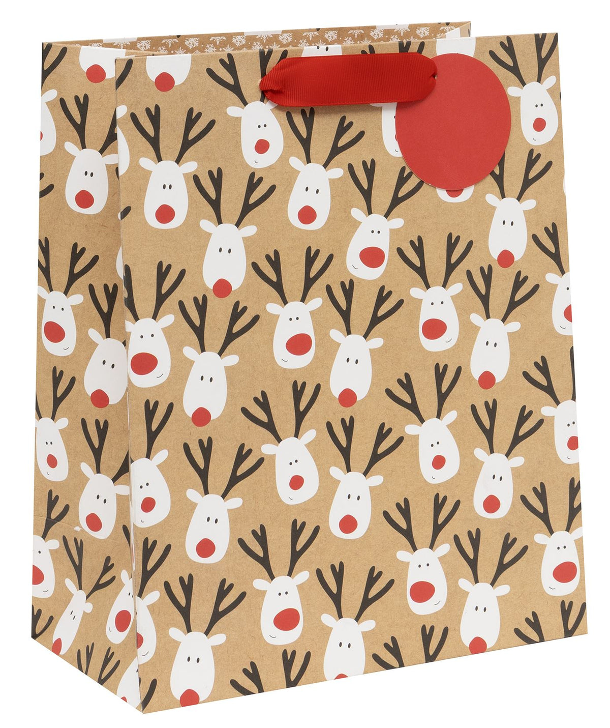 Reindeer Selfie Large Gift Bag