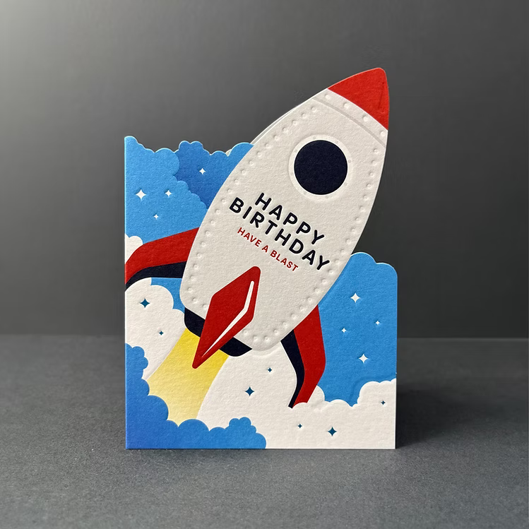 Taking Shape - Happy Birthday Rocket