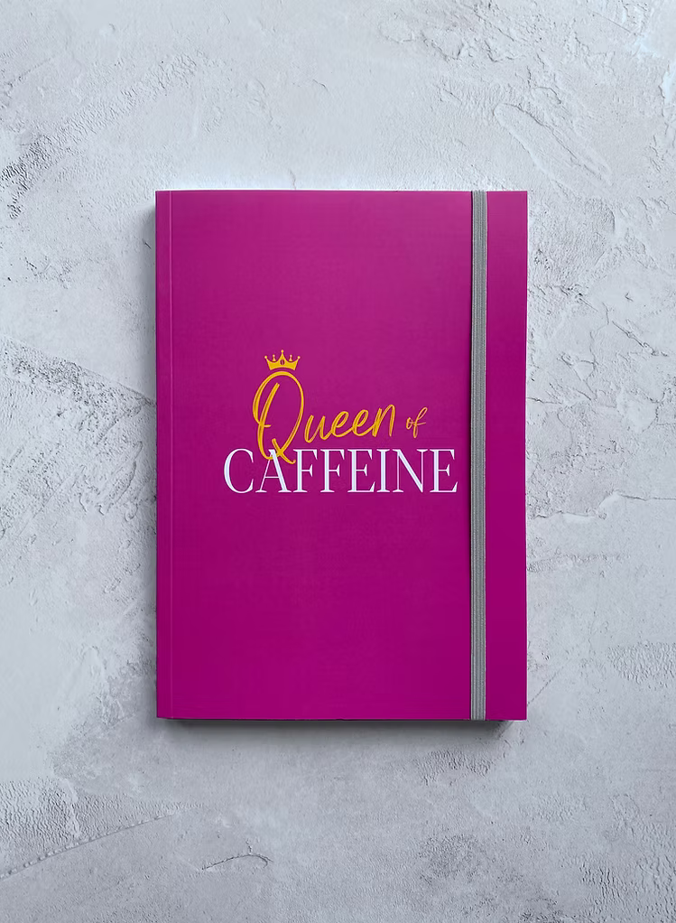 A5 Notebook - Queen of Caffeine
