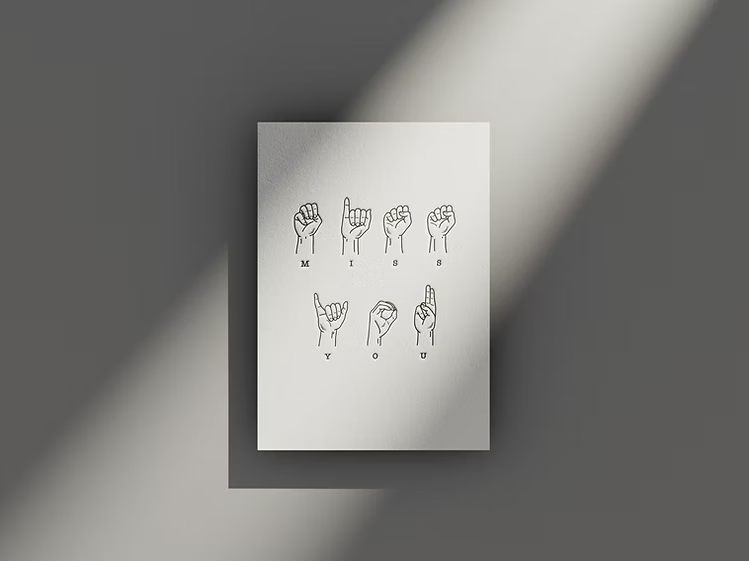 Two Finger Salute - ASL Miss You