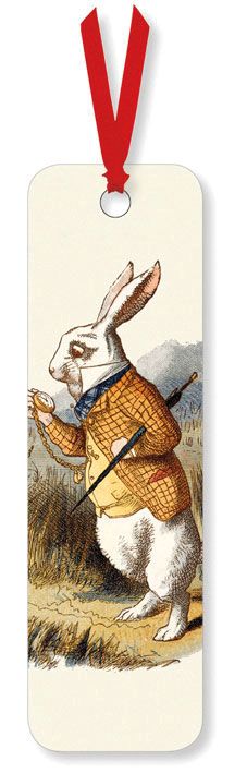 Sir John Tenniel White Rabbit Bookmark
