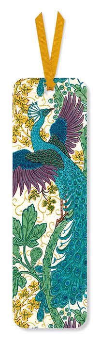 Walter Crane Fig and Peacock Bookmark