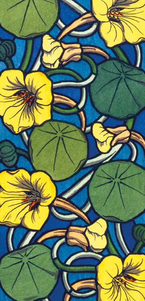 M P Verneuil Nasturtiums Art Card