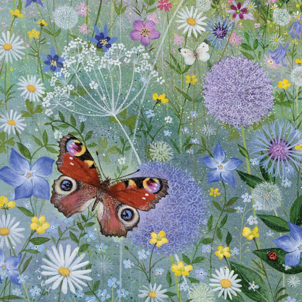 Lucy Grossmith Peacock Butterfly Art Card