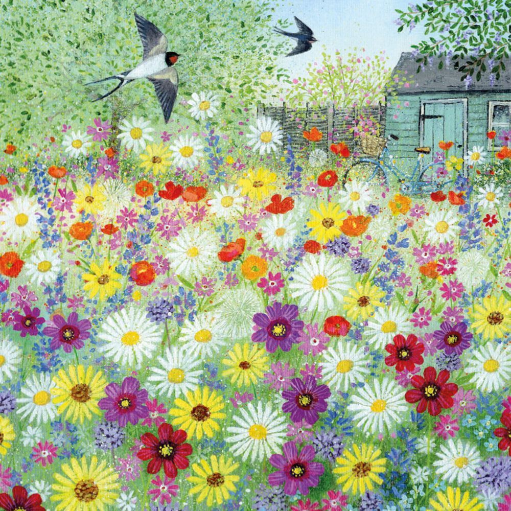 Lucy Grossmith Flower Garden Art Card