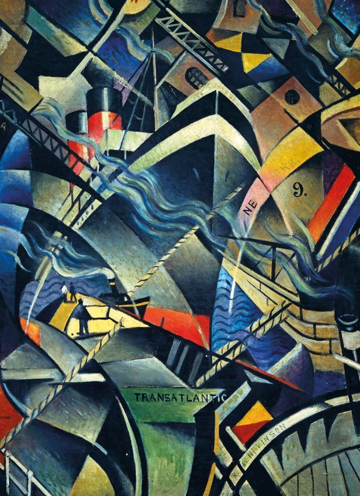 Christopher Richard Wynne Nevinson The Arrival Art Card