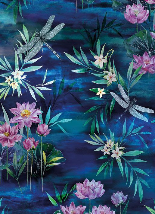Matthew Williamson Lilies & Dragonflies Art Card