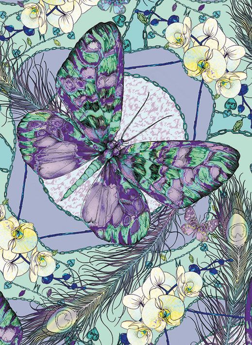 Matthew Williamson Heritage Butterfly Art Card