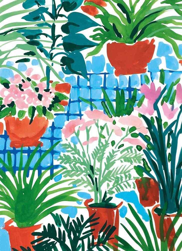 Sarah Campbell Glasshouse Gardener Art Card