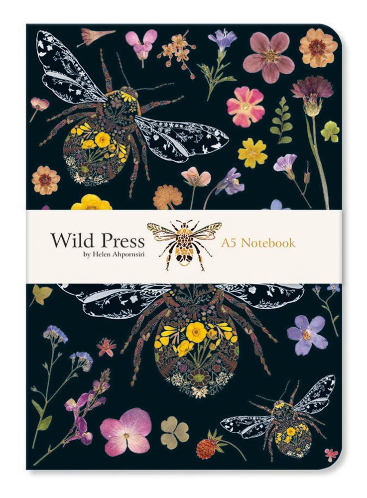 Helen Ahpornsiri Three Bumblebees Notebook
