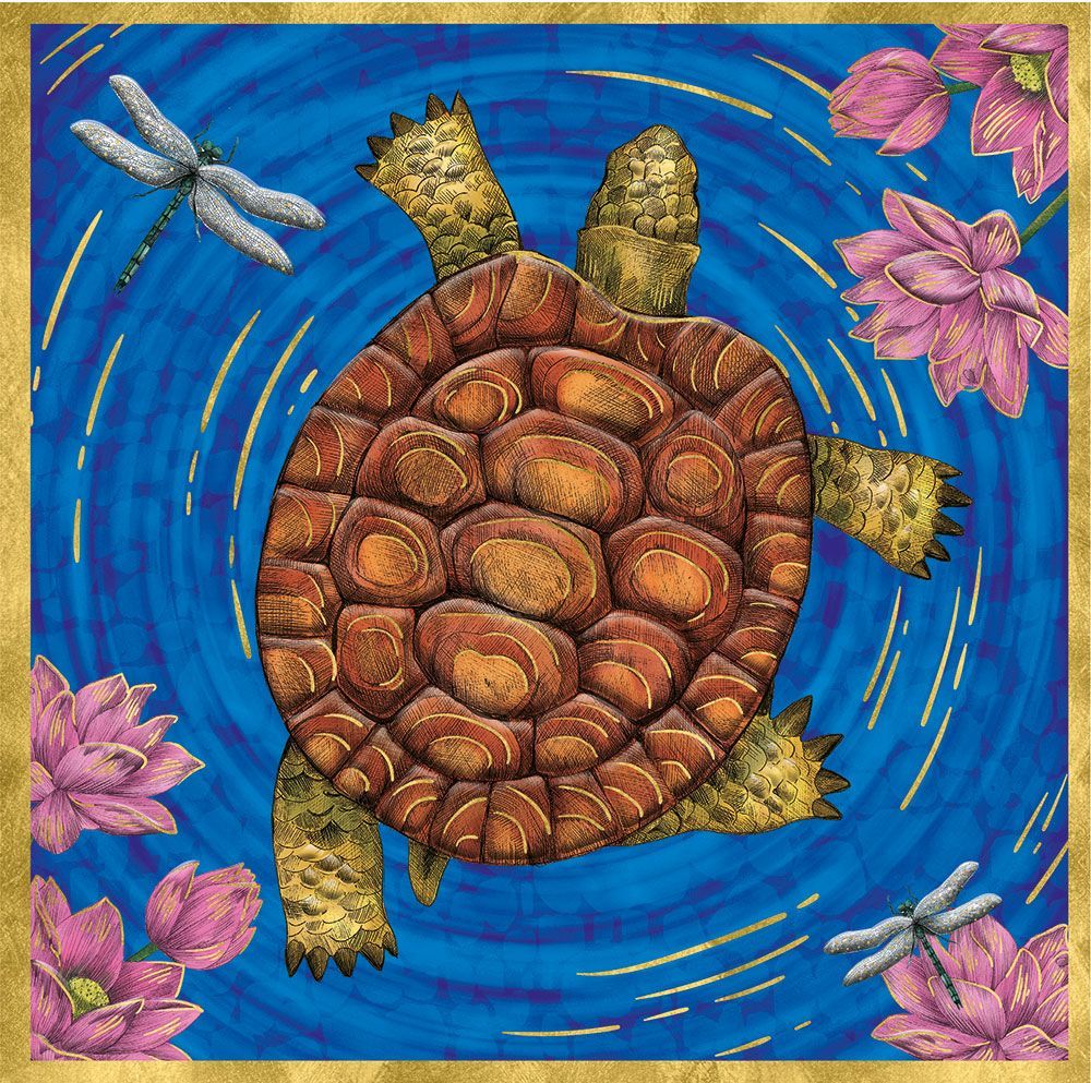 Matthew Williamson Tranquil Tortoise Art Card