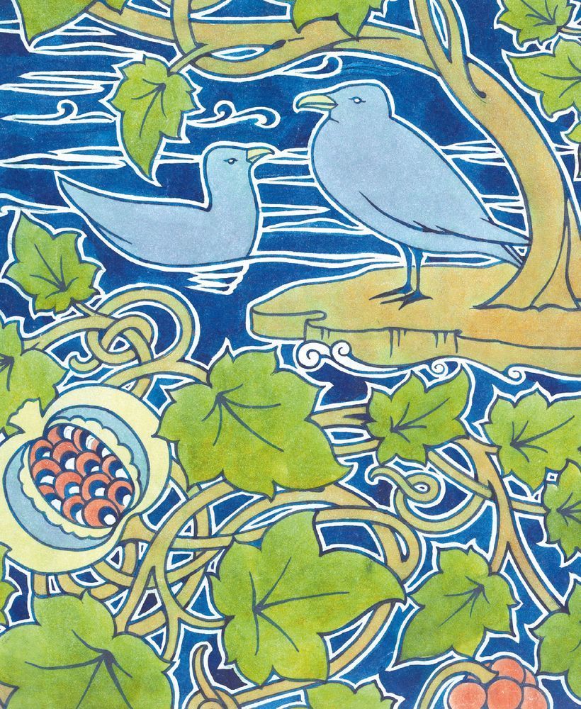 C.F.A. Voysey Sea-Gulls Art Card