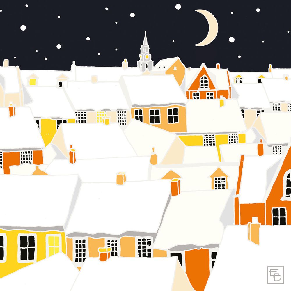 Emily Burningham Over the Rooftops Christmas Card Pack