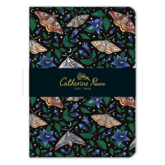 Moon Moths - A5 Notebook