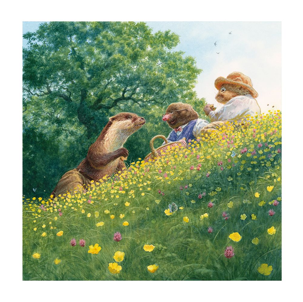 Chris Dunn Picnic with Otter Art Card