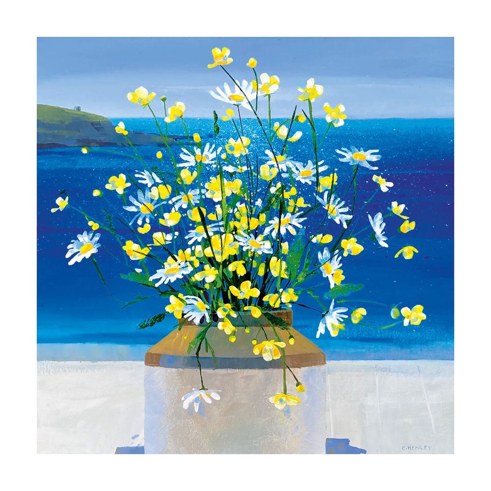Claire Henley Coastal View Art Card