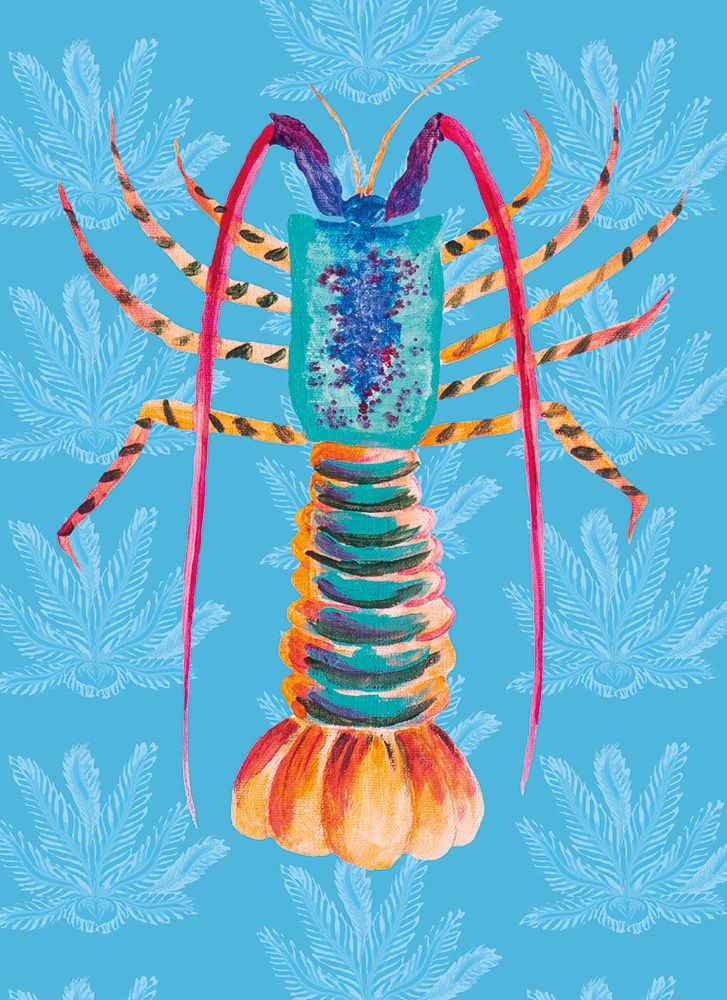Matthew Williamson Lobster Lunch Art Card