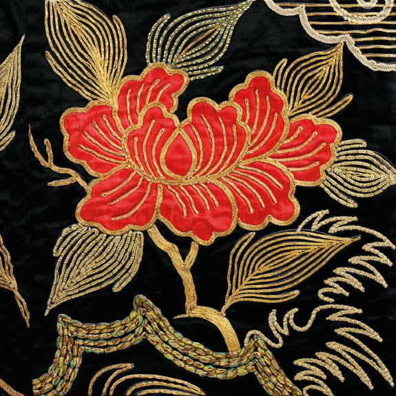 Kimono Flower Art Card | Blank Inside