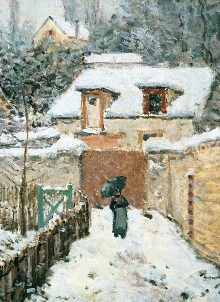 Alfred Sisley Snow at Louveciennes Christmas Card Pack