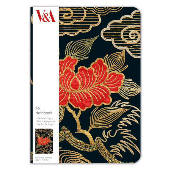 Kimono Flower - A5 Luxury Notebook