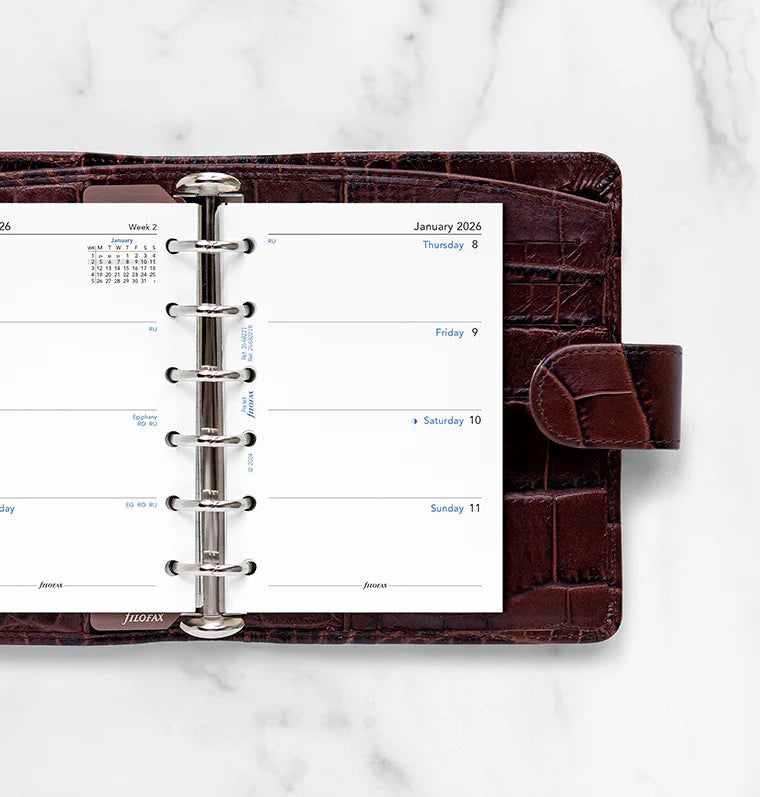 Week On Two Pages Diary - Pocket 2026 | English