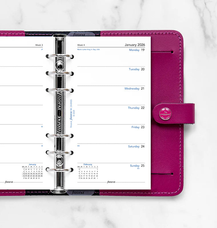 Week On One Page Diary - Personal 2026 | English