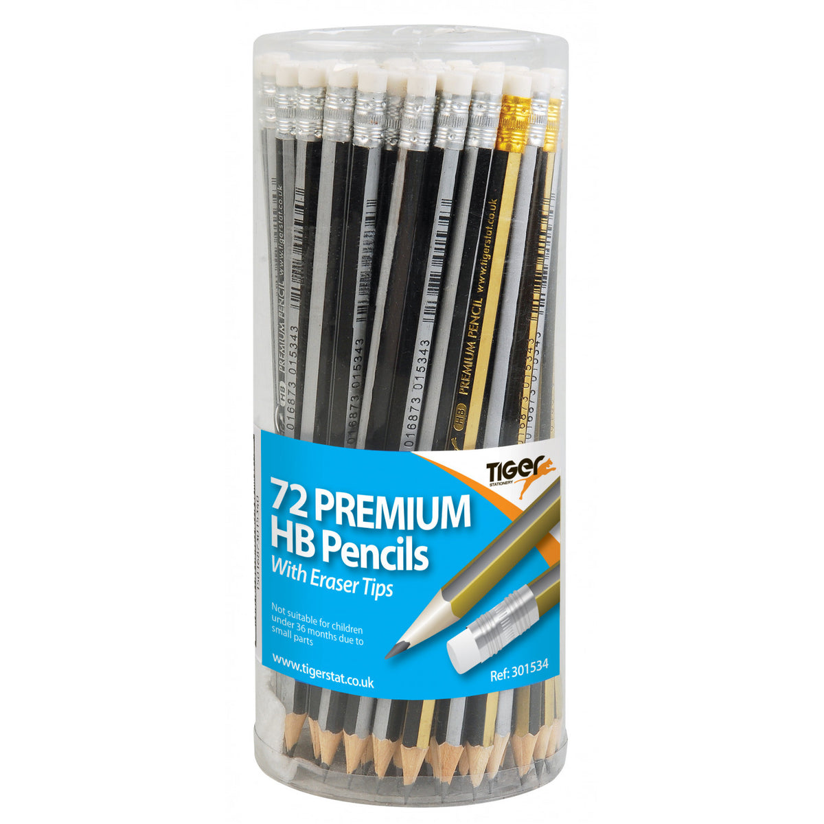 Tiger Premium HB Pencil with Eraser Tip
