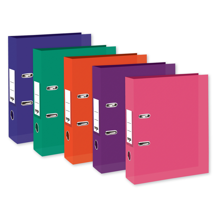 Tiger A4 Polypropylene Lever Arch File – Assorted Colours