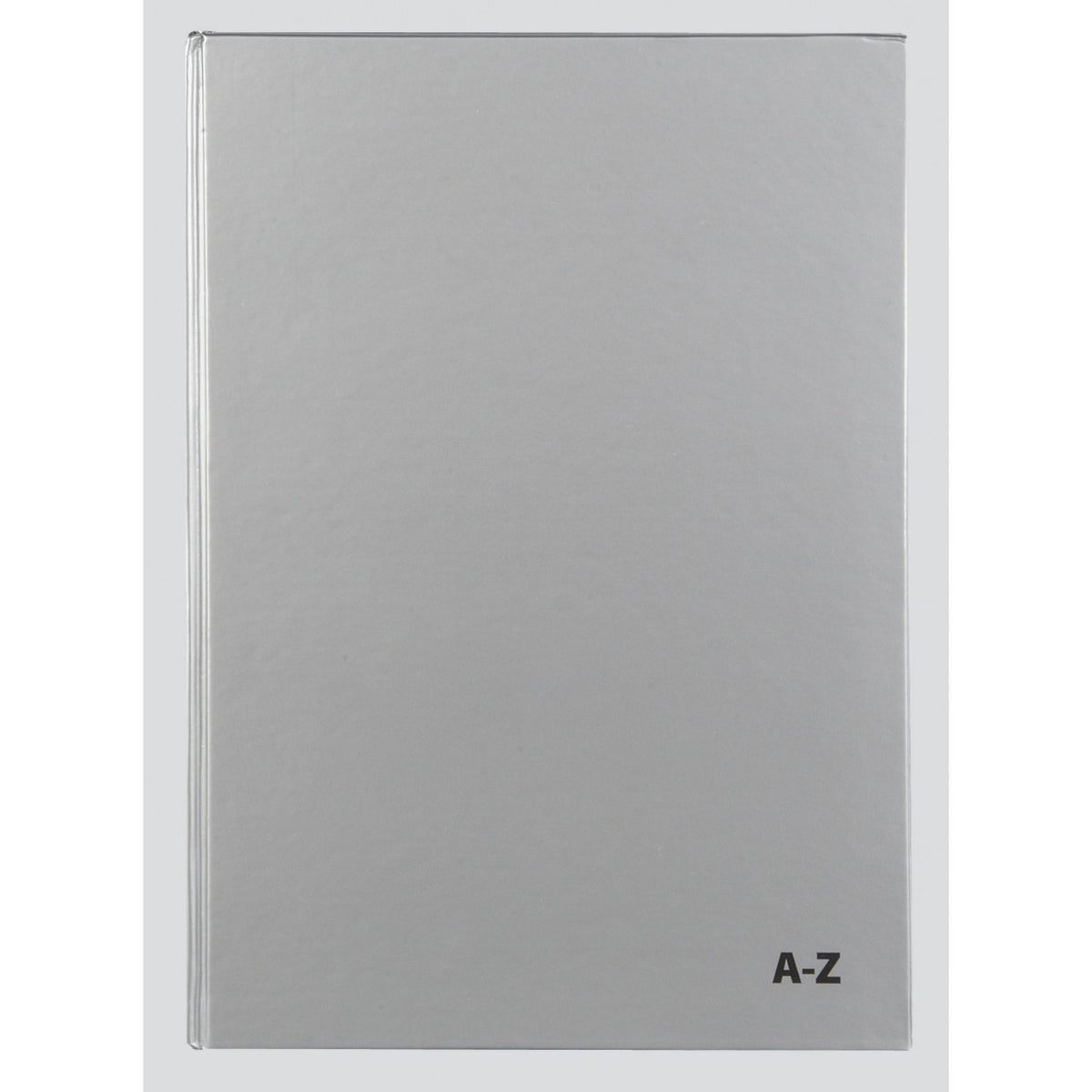 Tiger A4 Casebound A–Z Index Book – Silver, Feint Ruled