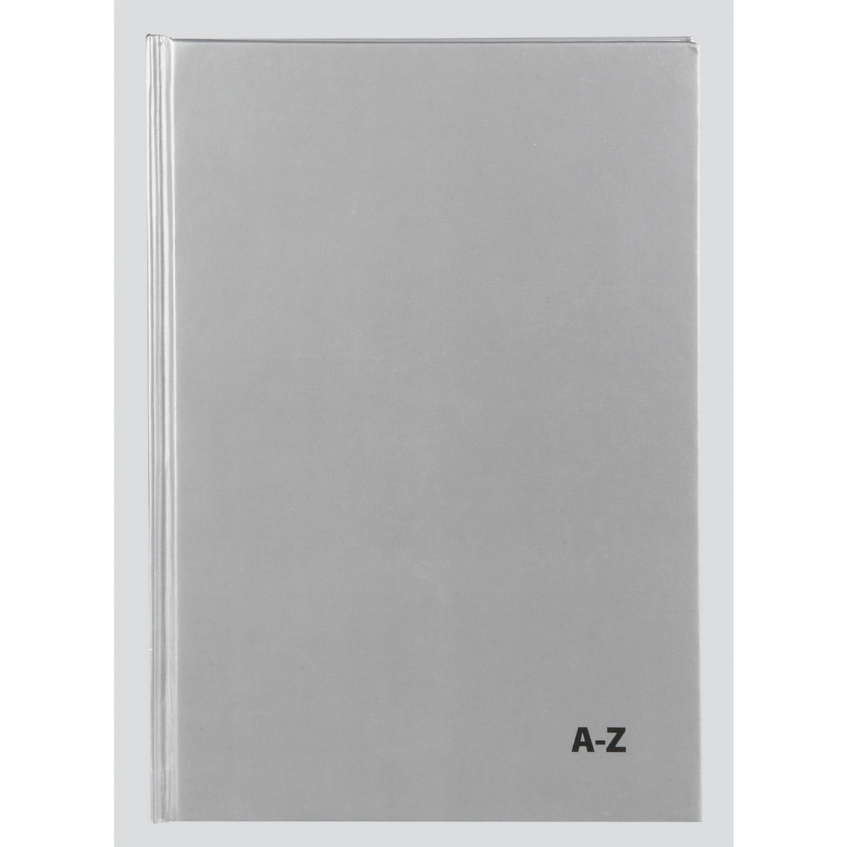 Tiger A5 Casebound A–Z Index Book – Silver, Feint Ruled