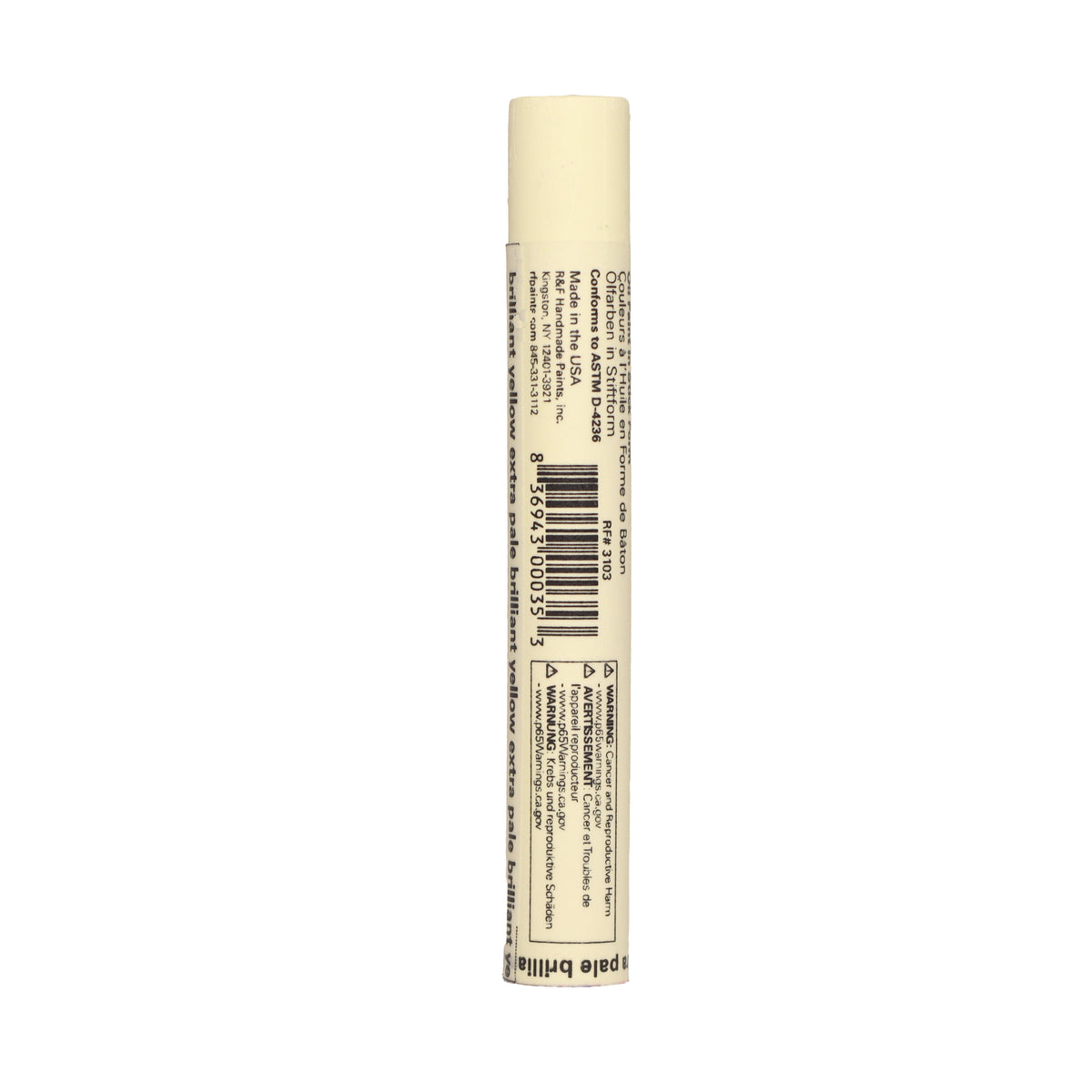 R&F Drawing Oil 12ml – Brilliant Yellow Extra Pale