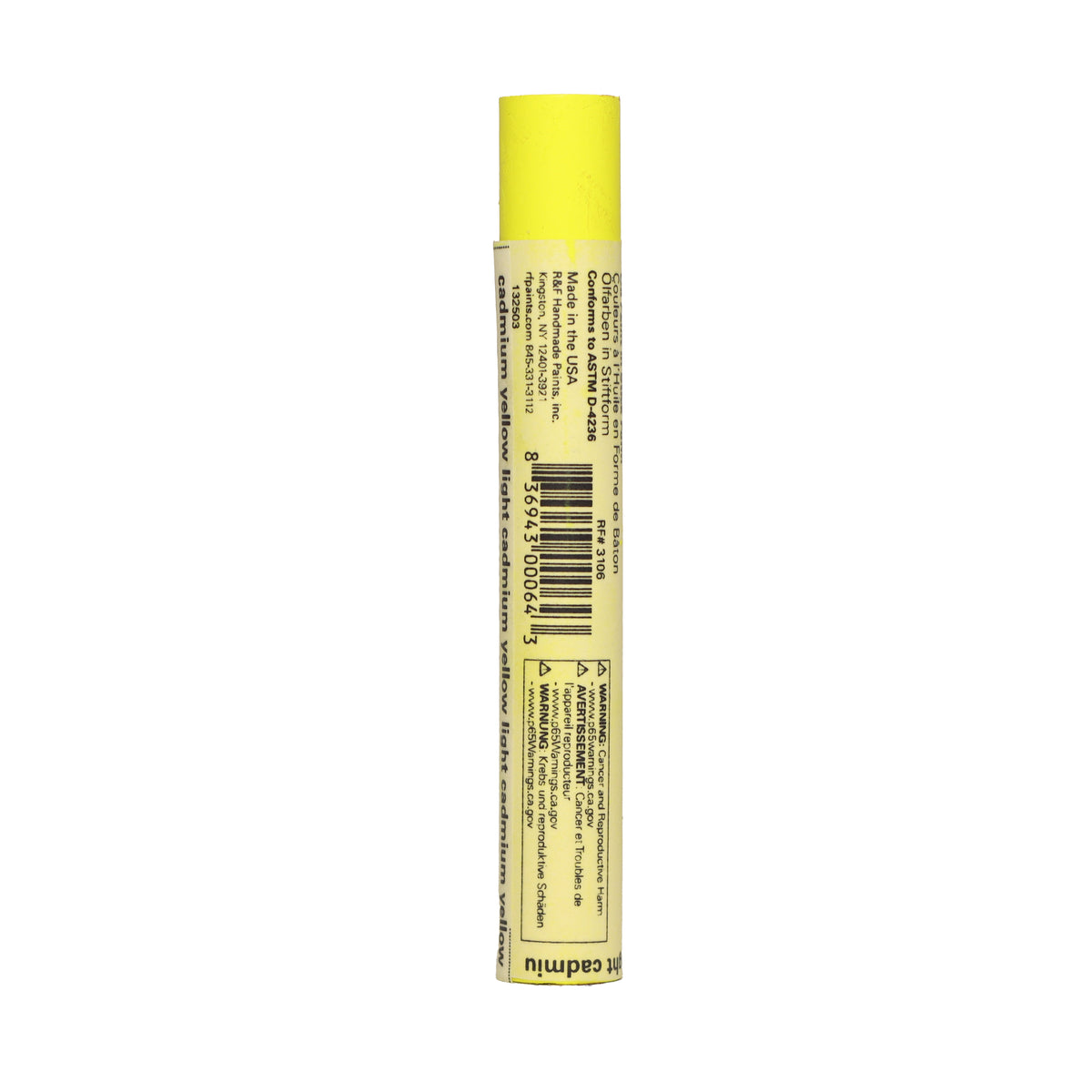 R&F Drawing Oil 12ml – Cadmium Yellow Light