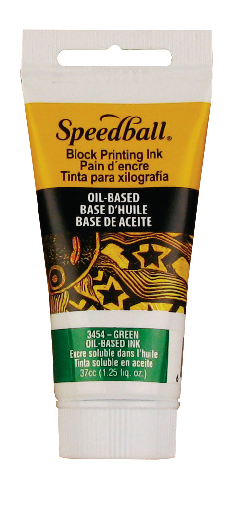 Speedball Oil-Based Block Printing Ink 37ml – Green